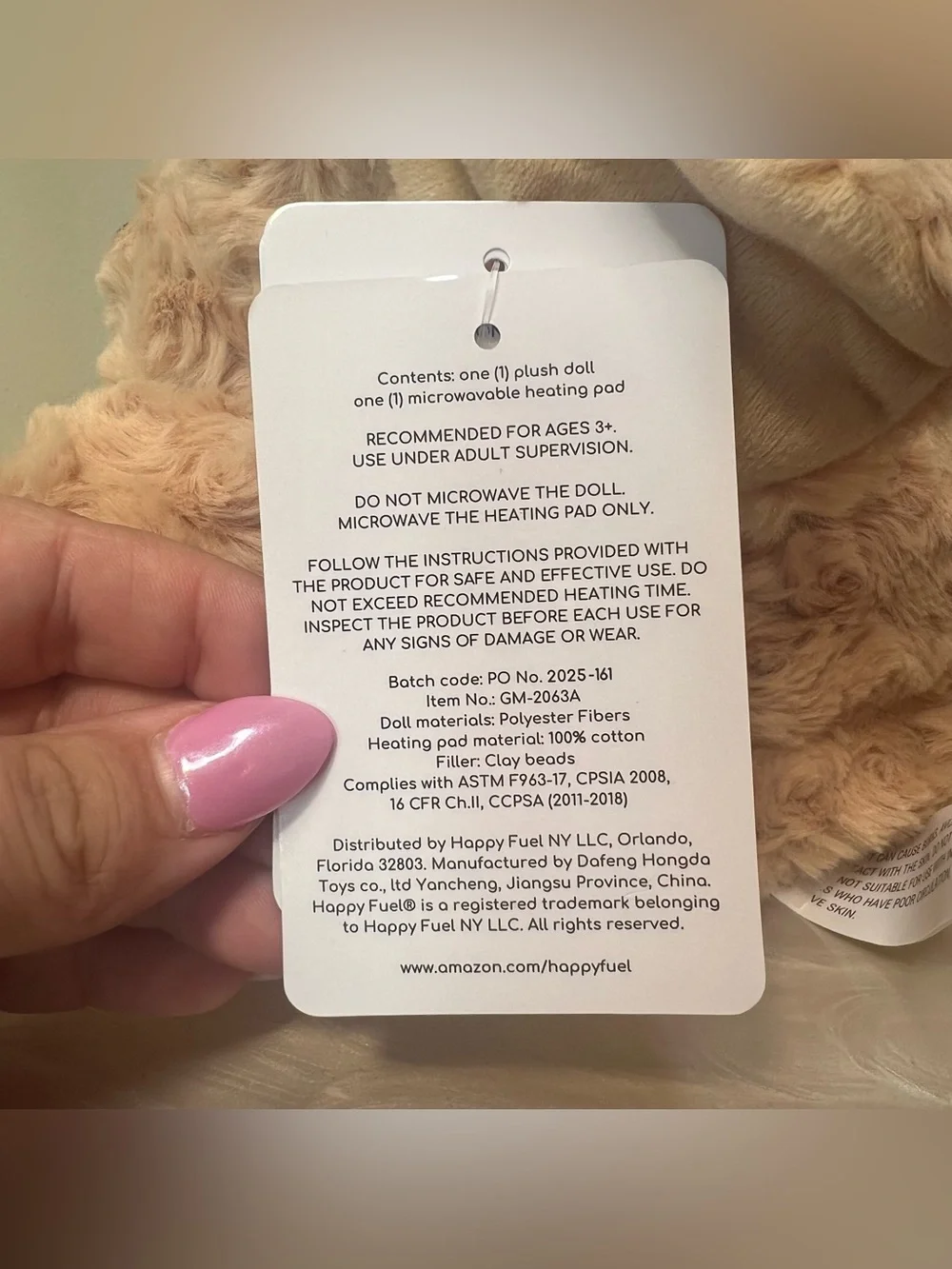 Happy Fuel‎ Dumpling The Golden Dog Plush Heating Pad Golden Retriever NWT